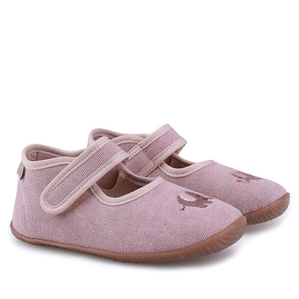 Kapcie dziewczęce Emel różowe ze słonikiem