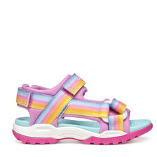 J550WA_DKPM SANDAŁY  DZIEWCZĘCE GEOX BOREALIS kolorowe z materiałów szybkoszchnących
