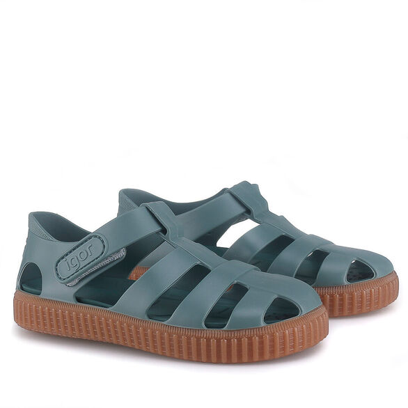 sandały dziecięce IGOR Nico Caramelo Salvia zielone 