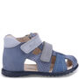 skórzane sandały dziecięce Emel Ankara roczki niebieskie