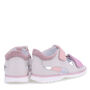skórzane sandały dzieciece emel peurto szaro różowe