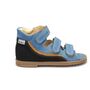 skórzane sandały profilaktyczne Ani-But niebieskie