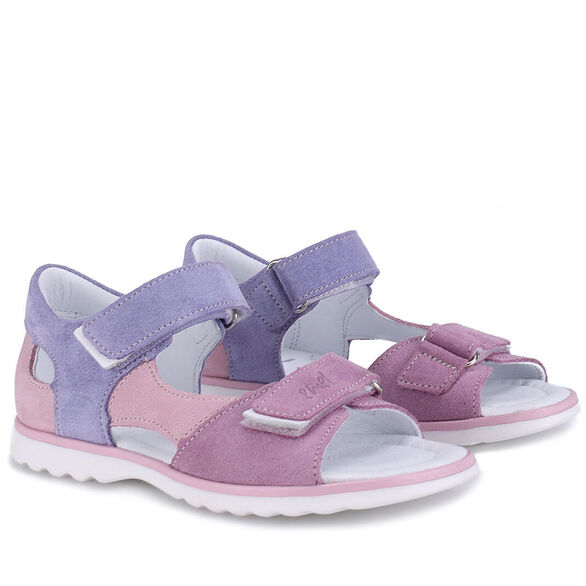 Sandały dziewczęce Emel Jamaica E2767A-13 różowo-fioletowe