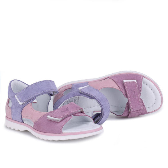 Sandały dziewczęce Emel Jamaica różowo-fioletowe