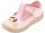 różowe kapcie dziecięce z pieskiem Befado Flexi 
