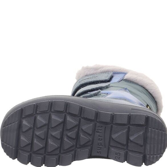 skórzane śniegowce dziewczęce niebieskie Superlift Flavia