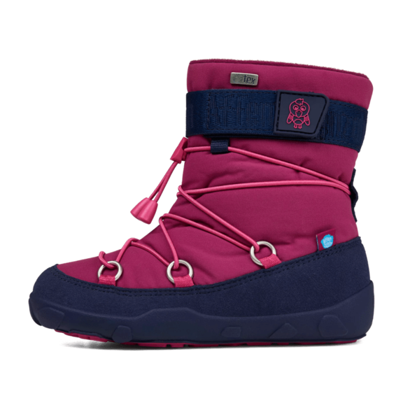 śniegowce dziewczęce Barefoot Affenzahn Snowy Flamingo