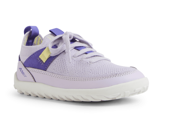 fioletowe buty dziecięce Barefoot Bobux alpha meta