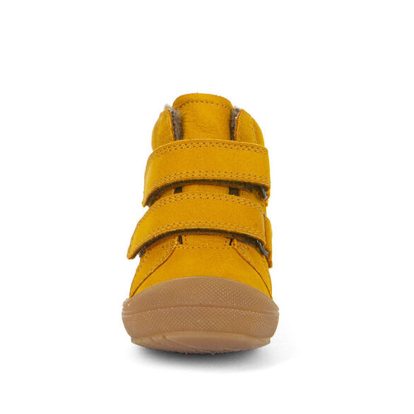 skórzane buty zimowe dziecięce żółte FRODDO OLLIE tex