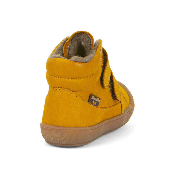skórzane buty zimowe dziecięce żółte FRODDO OLLIE tex