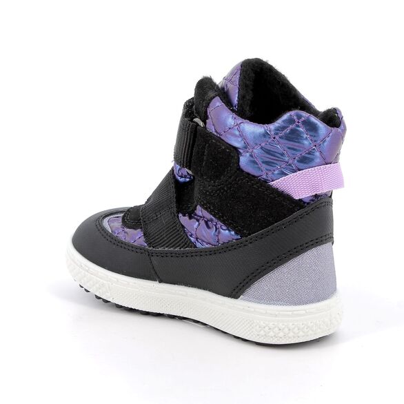 fioletowe śniegowce dziecięce skórzane Primigi