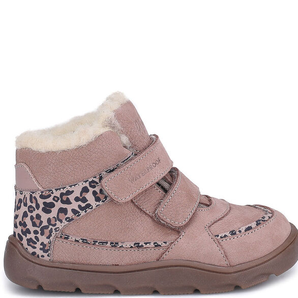 zimowe trzewiki beżowe Barefoot Emel Atlas