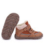 brązowe trzewiki dziecięce zimowe Barefoot Emel Atlas