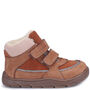 skórzane brązowe trzewiki dziecięce zimowe Barefoot Emel Atlas