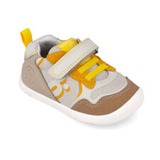 262158-B695 PÓŁBUTY  DZIECIĘCE BAREFOOT BIOMECANICS BEŻOWE Z CANVASU