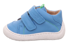 009357-8400 PÓŁBUTY DZIECIĘCE SUPERFIT  SATURNUS niebieskie ze skóry naturalnej 
