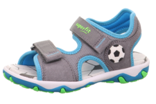009466-2510  SANDAŁY CHŁOPIĘCE SUPERFIT MIKE 3.0 szare z piłką