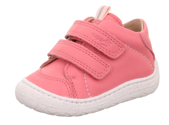 różowe półbuty dziecięce na rzepy Superfit Saturnus
