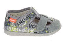 118_BR64 KAPCIE DZIECIĘCE MILAMI szare w piłki