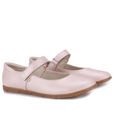 E2703-36 BALERINY DZIEWCZĘCE EMEL kremowa ze skóry naturalnej