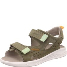 001041-7010 SANDAŁY DZIECIĘCE  SUPERFIT LAGOON zielone ze skóry naturalnej