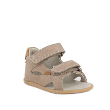1414100 SANDAŁY DZIECIĘCE BAREFOOT PRIMIGI FIRST STEP beżowe ze skóry naturalnej
