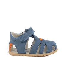 1414033 SANDAŁY DZIECIĘCE BAREFOOT PRIMIGI FIRST STEP niebieskie ze skóry naturalnej