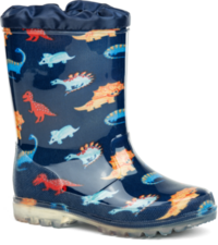 G6045G KALOSZE DZIECIĘCE WOJTYŁKO granatowe w dinozaury