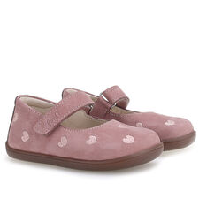 E2826A BALERINY DZIECIĘCE EMEL MARINA BAREFOOT wrzosowa w serca
