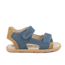 1416600 SANDAŁY DZIECIĘCE PRIMIGI BAREFOOT niebieskie ze skóry naturalnej