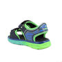 sandały dziecięce ze światełkami na rzep niebiesko zielone