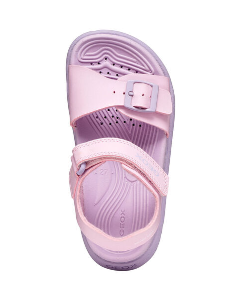 szybkoschnące sanadły dla dziewczynki różowe Geox Fusbetto