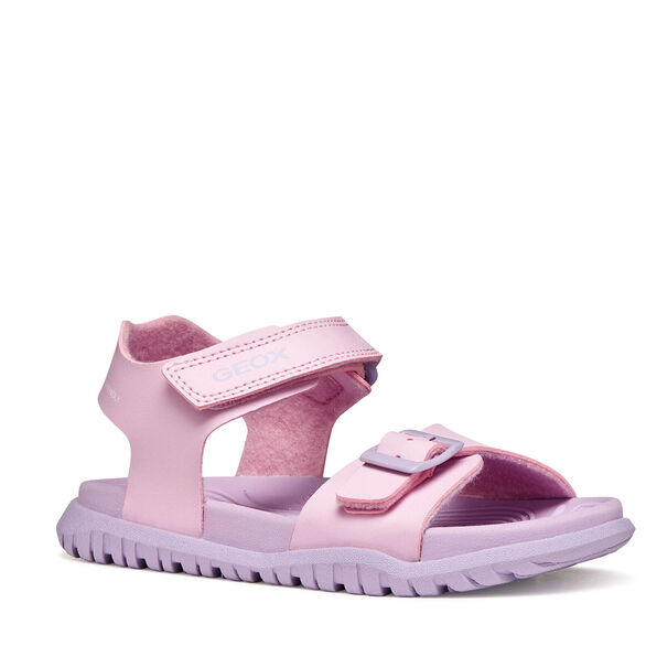 szybkoschnące sanadły dla dziewczynki różowe Geox Fusbetto