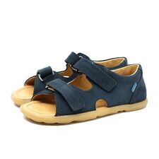 1305-6-77 SANDAŁY DZIECIĘCE MRUGAŁA FLO OBEAN granatowe ze skóry naturalnej