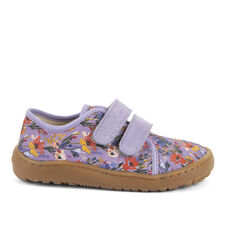 G1700440-27 KAPCIE DZIECIĘCE  DLA DZIEWCZYNKI FRODDO  BAREFOOT CANVAS  fioletowe w kwiatki