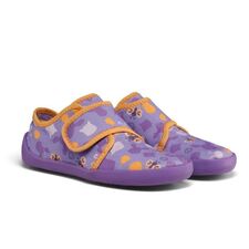 01398-40120 Kapcie dziecięce barefoot AFFENZAHN COTTON MOVY BUTTERFLY
